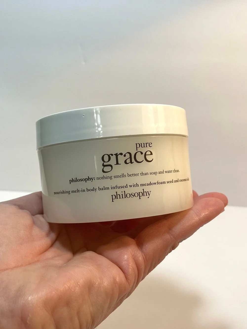New Sealed Philosophy Pure Grace 6 oz Nourishing Melt-In Body Balm Lotion